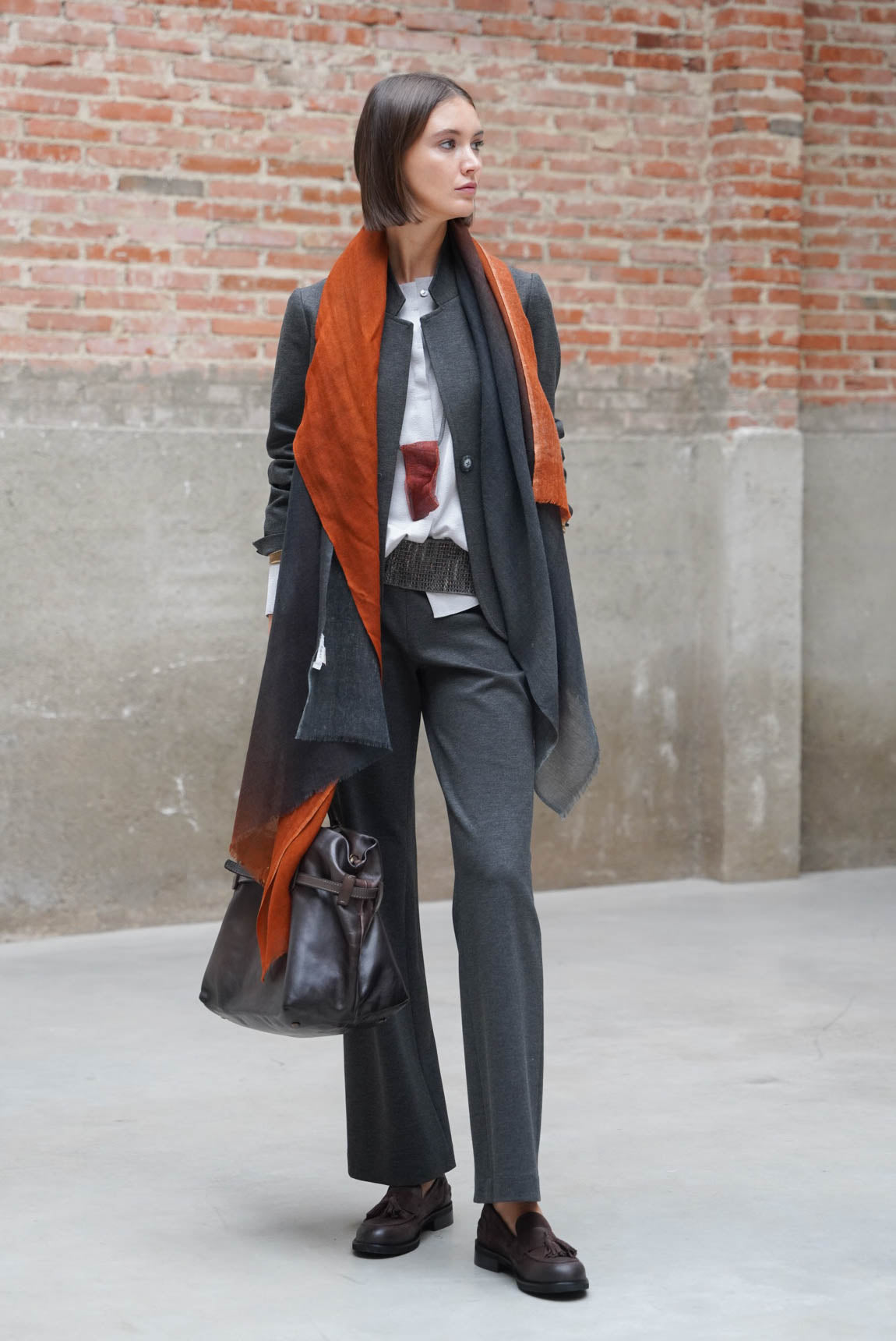 Pantalón Noto gris marengo