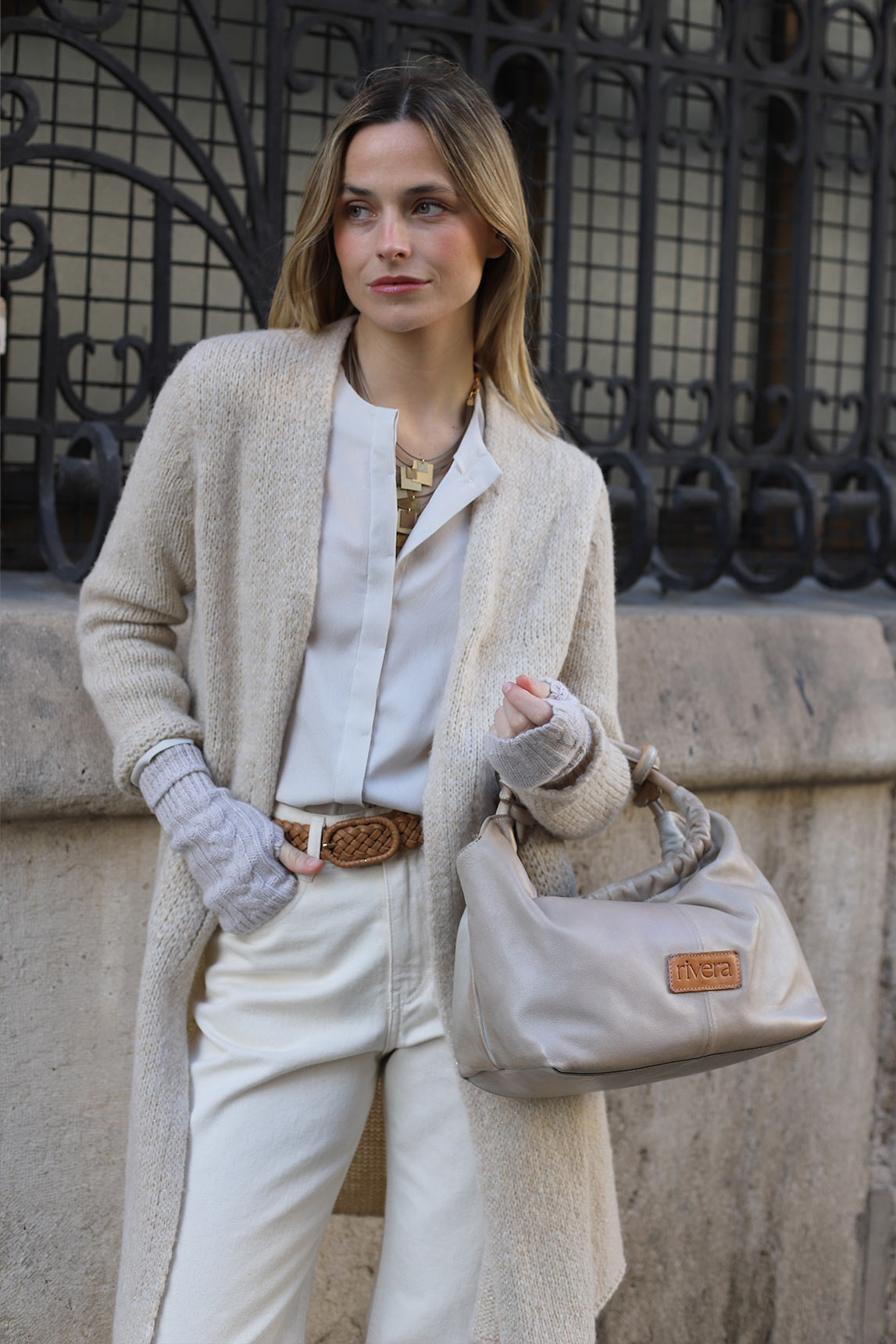 Bolso Alide beige