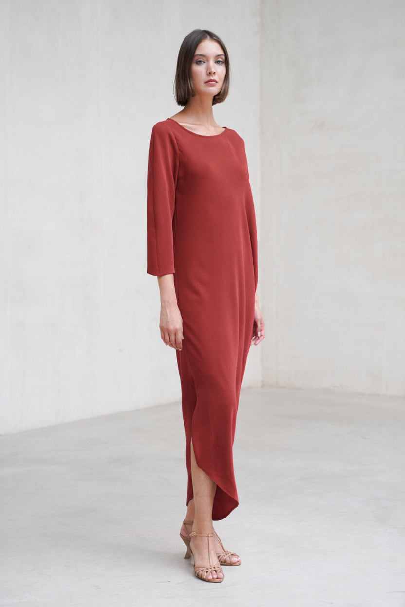 Vestido Amanda cereza