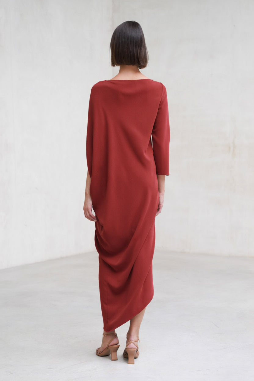 Vestido Amanda cereza