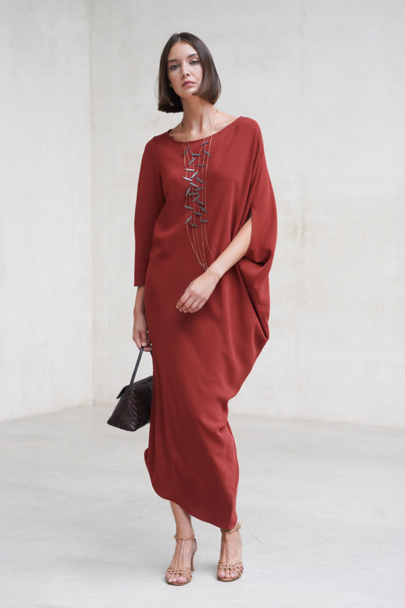 Vestido Amanda cereza