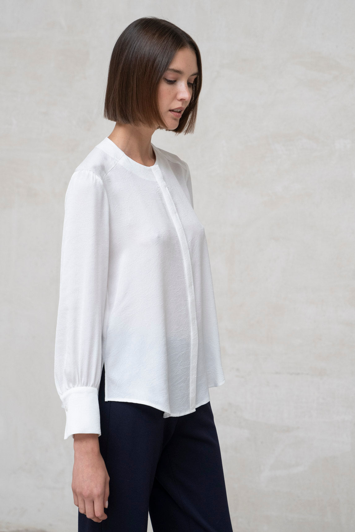 CAMISA CUELLO CAJA BLANCO