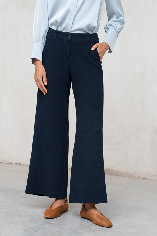 PANTALÓN RECTO AZUL MARINO