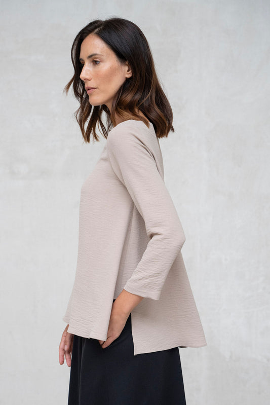 JERSEY TREVI CUELLO BARCO BEIGE