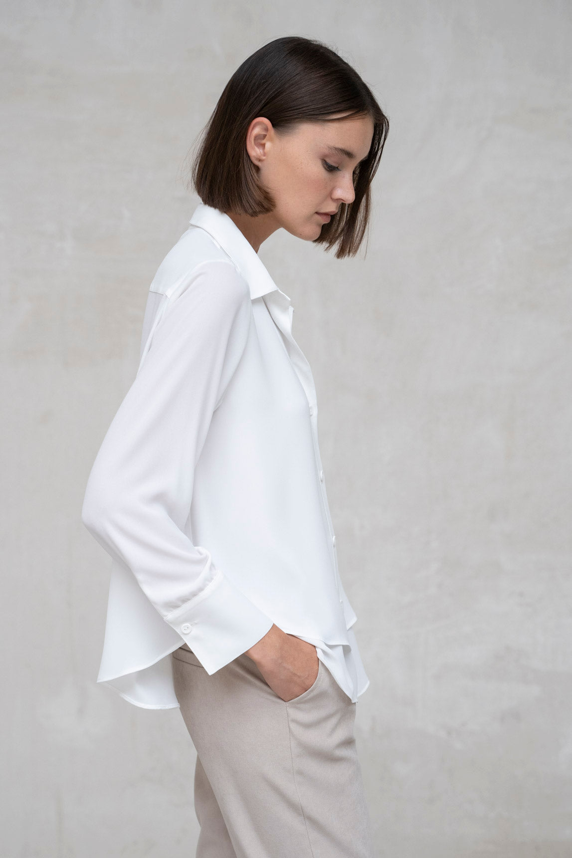 CAMISA COMO DOBLE CAPA BLANCO