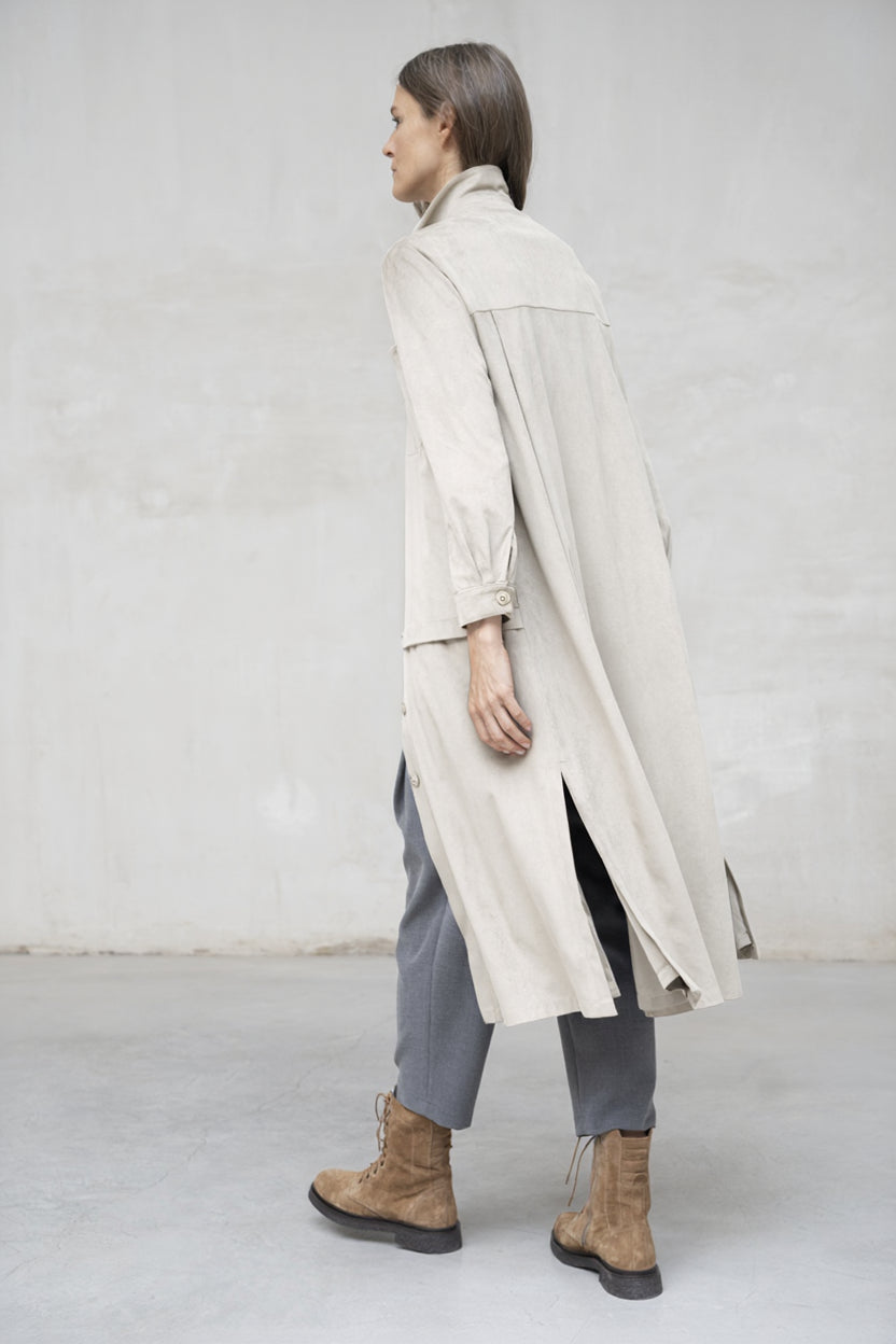 VESTIDO LEVITA ASTI LARGO ANTELINA CRUDO