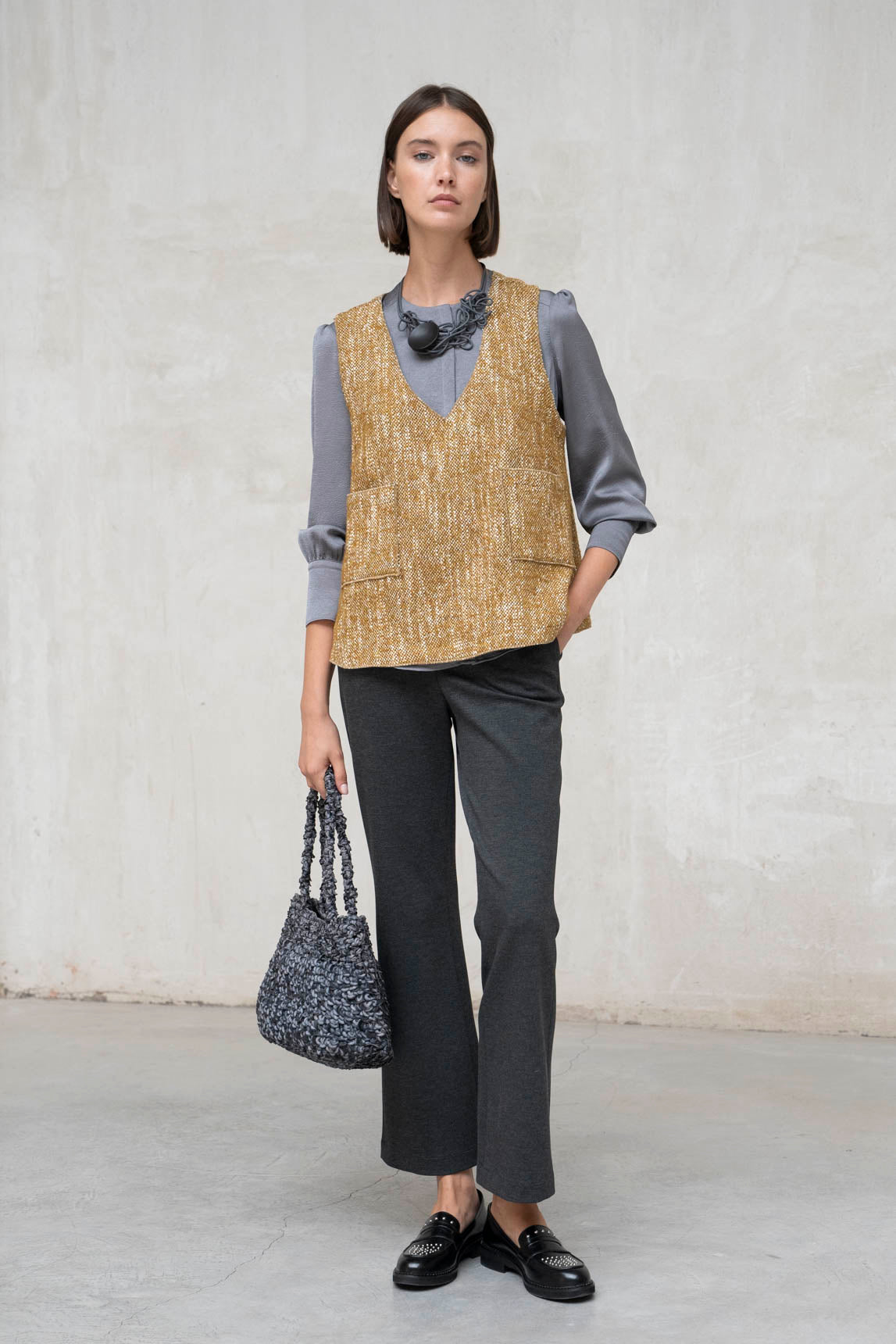 Top Pavia mostaza jaspeado