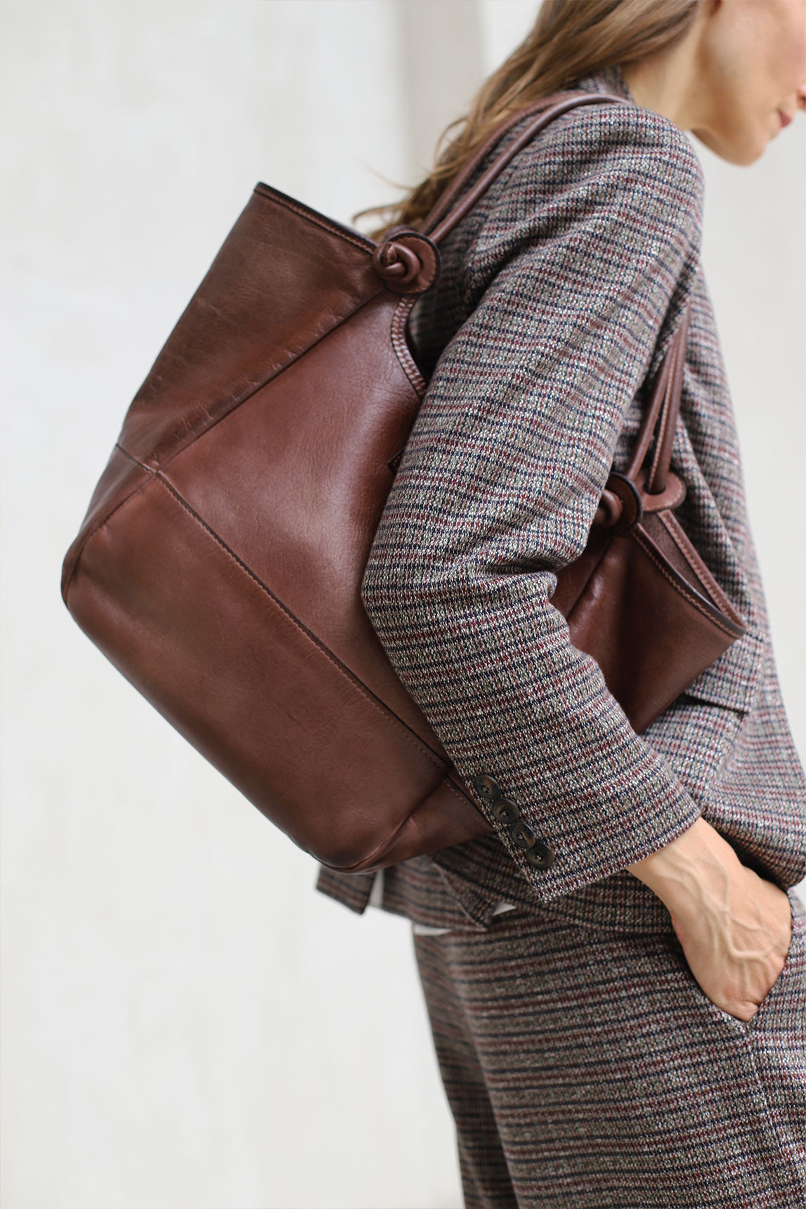 Bolso Alchimia Velluto marrón